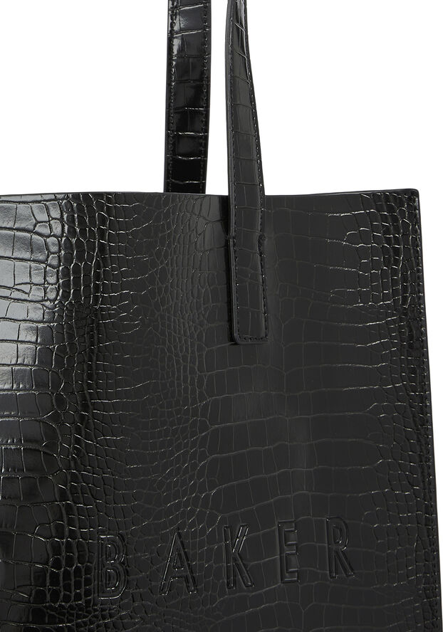 Ted Baker CROCCON Imitation Croc Large Icon B Black