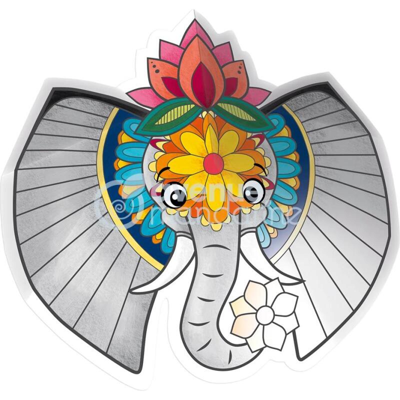 Graffy Pop Mandala 3D, Animaux de la savane - Vert
