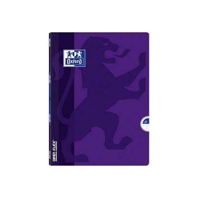 Oxford Openflex - Cahier polypro 24 x 32 cm - 140 pages - grands carreaux (Seyes) - disponible dans différentes couleurs