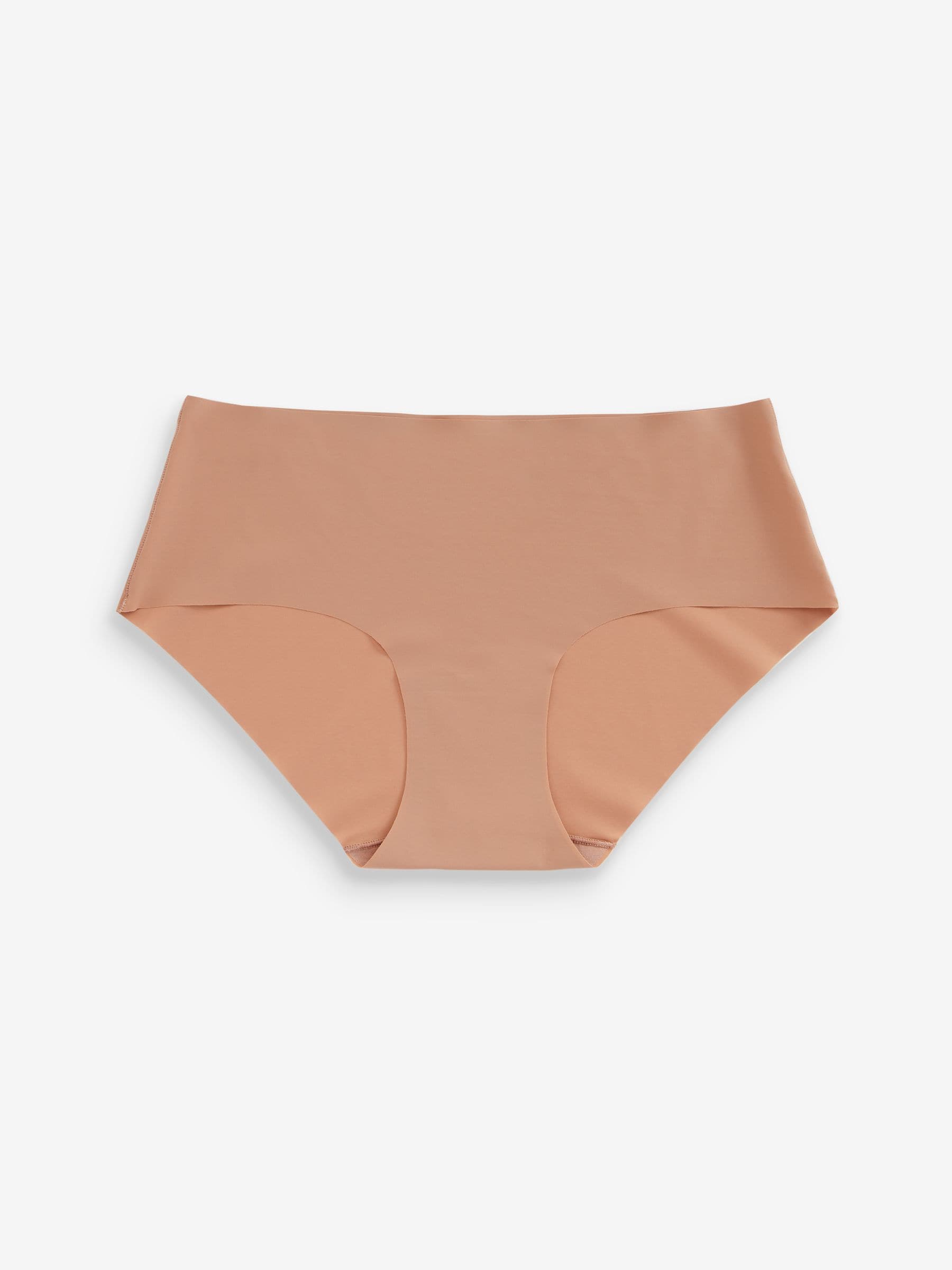 Zwart/Praline Huidskleur/Chocolade Huidskleur - Geen zichtbare onderbroeklijn comfortabele slips verpakking van 3