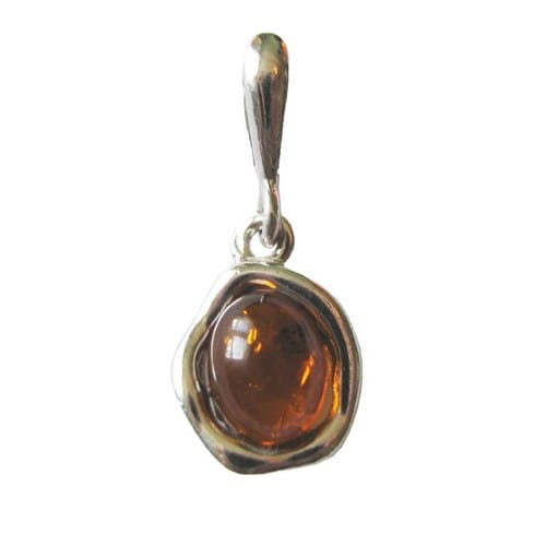 Pendentif ambre argent