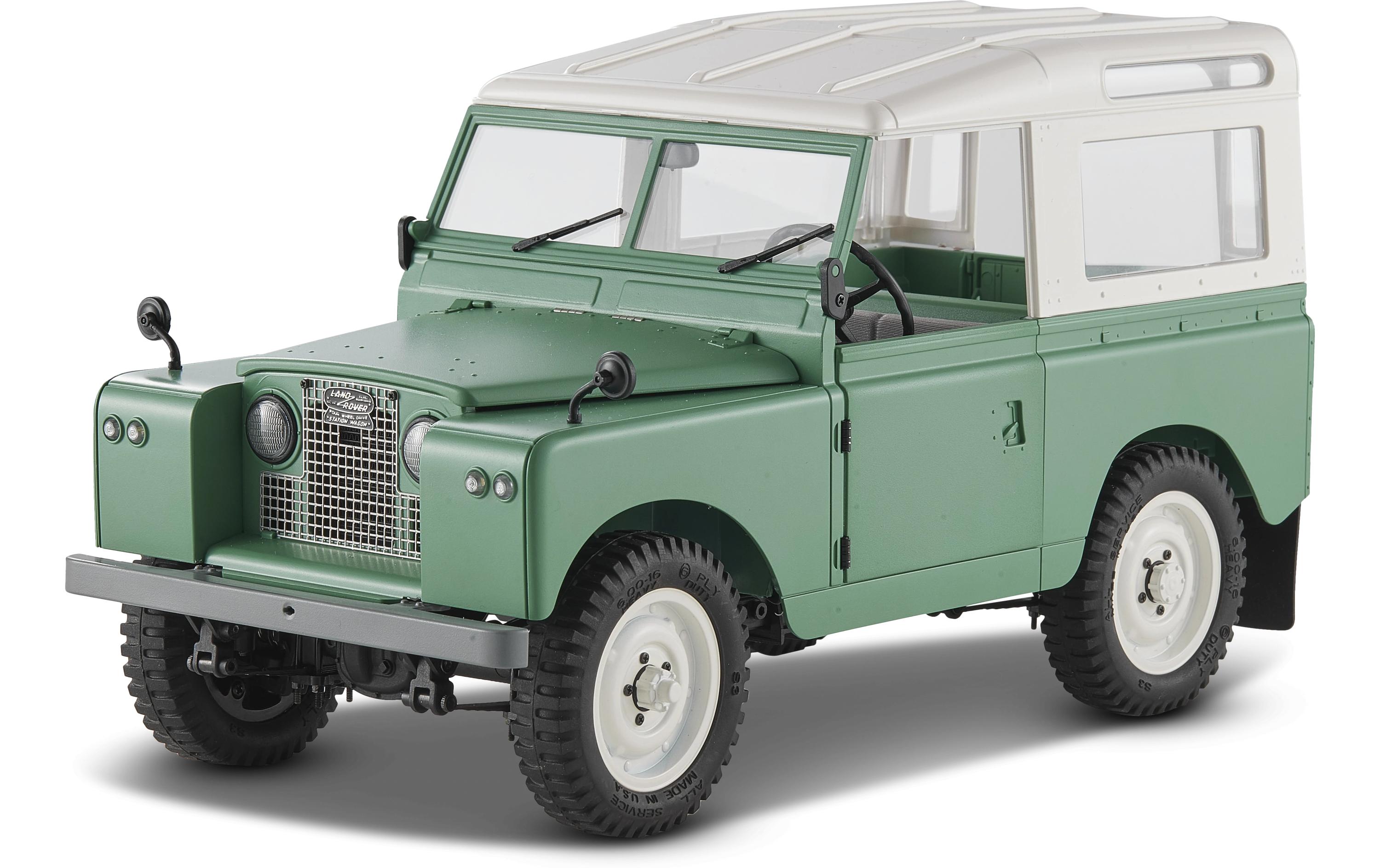 Scale Crawler Land Rover Serie II Grün, RTR, 1:12<br>Detailgetreuer Scaler mit 2-Gang Getriebe