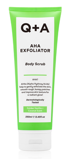 Q A AHA Exfoliator Body Scrub Vanilla Coconut 250ML