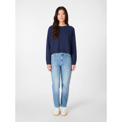 Damen-Strickpullover, Blau