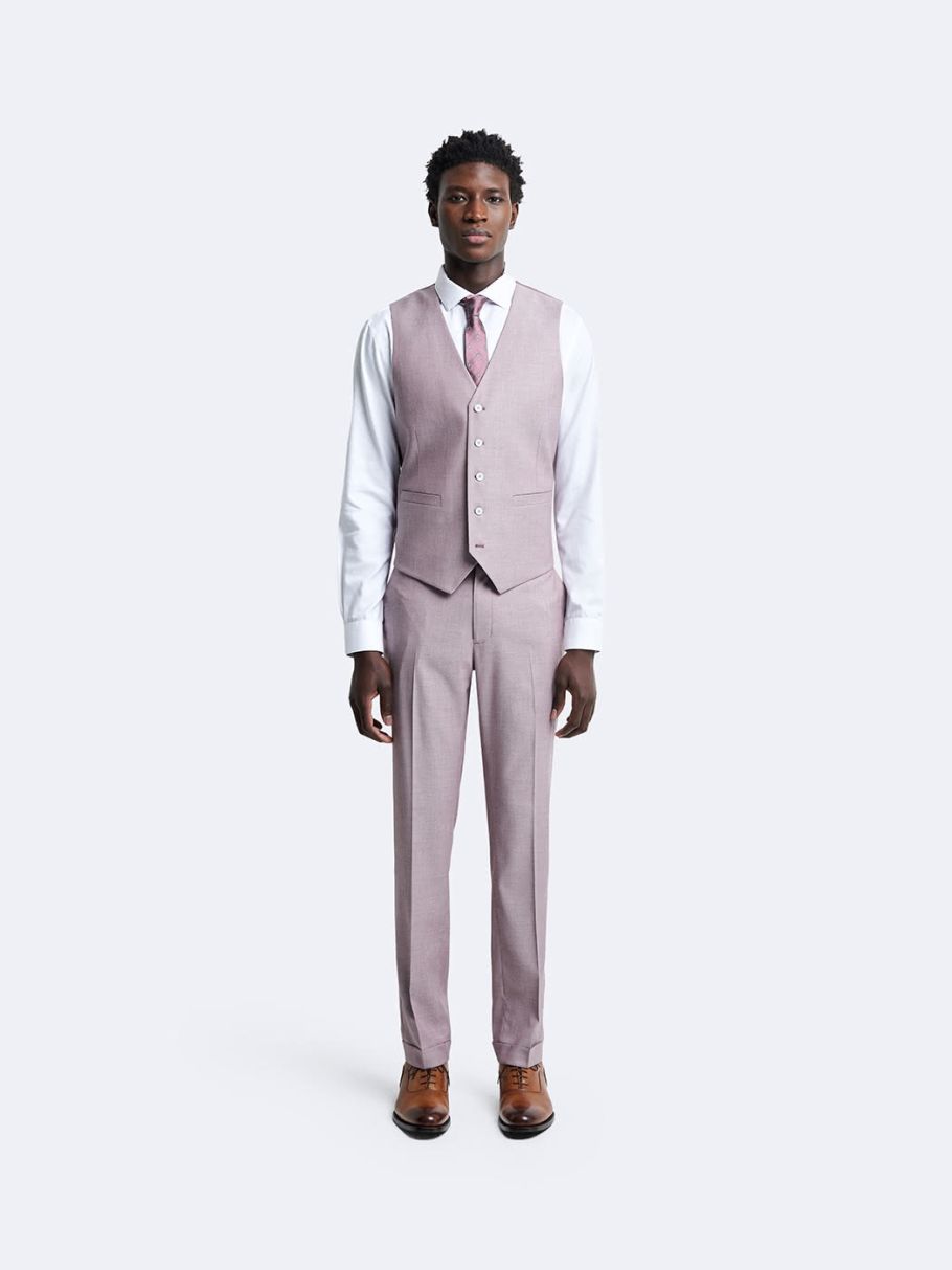 Gilet coordonnable stretch faux uni