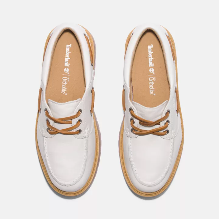Chaussure bateau Timberland Stone Street pour femme en blanc