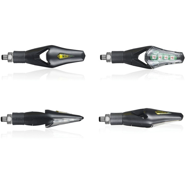 Chaft - Clignotants LED Hecker Noir / Transparent
