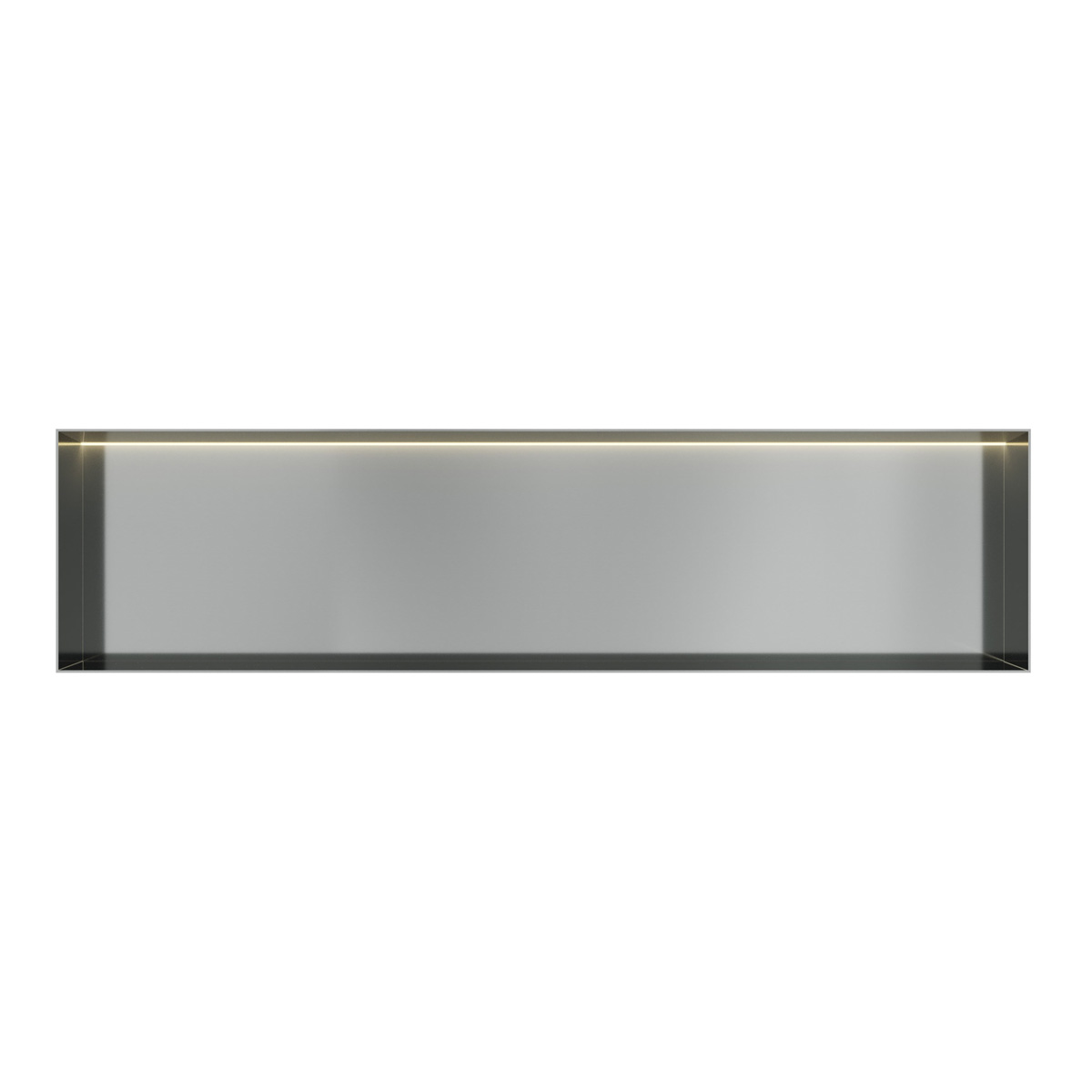 Hotbath &More frameless inbouwnis met verlichting 30x120x10cm RVS