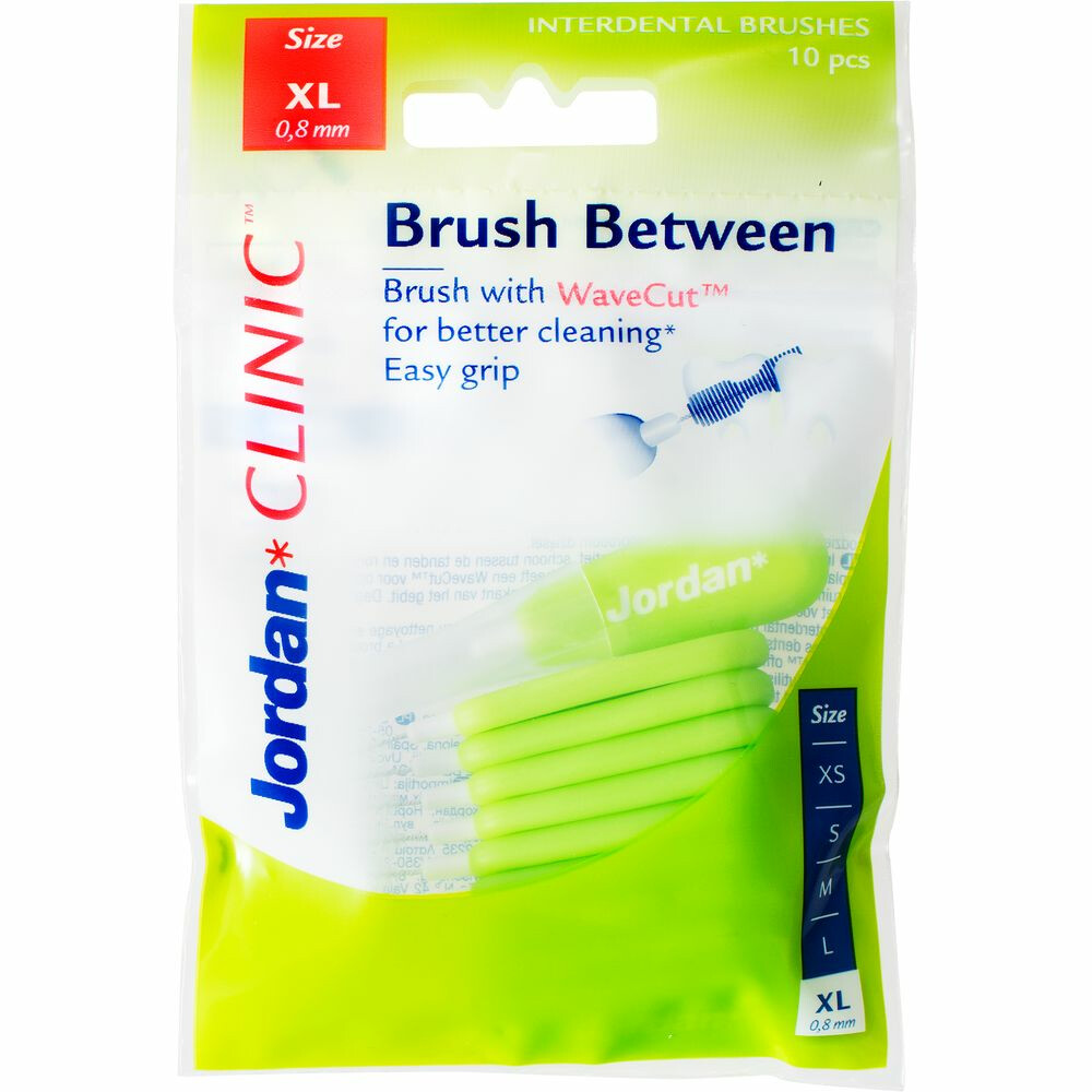 Jordan Clinic Brush Between Interdentale Borsteltjes XL10 stuks