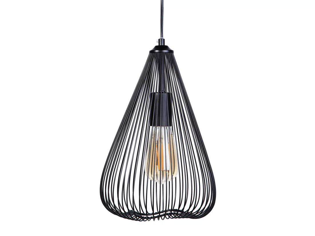 Lampe suspension CONCA Métal Noir