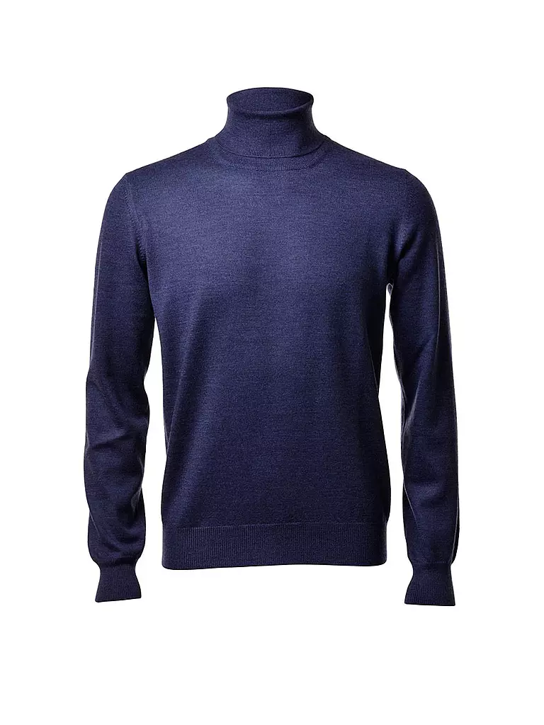 GRAN SASSO Rollkragenpullover blau