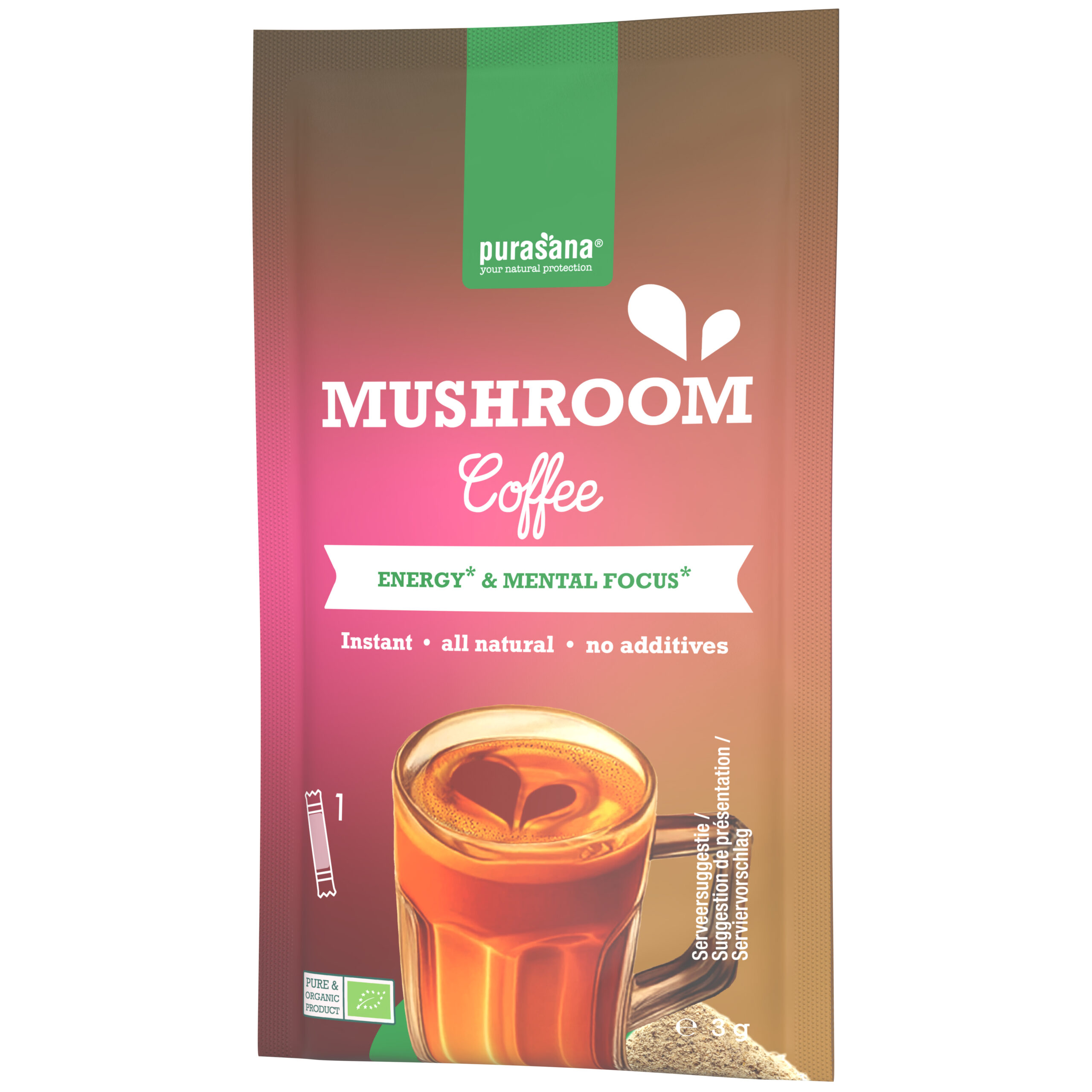 Purasana Mushroom Coffee Bio (6 x 3 gr)