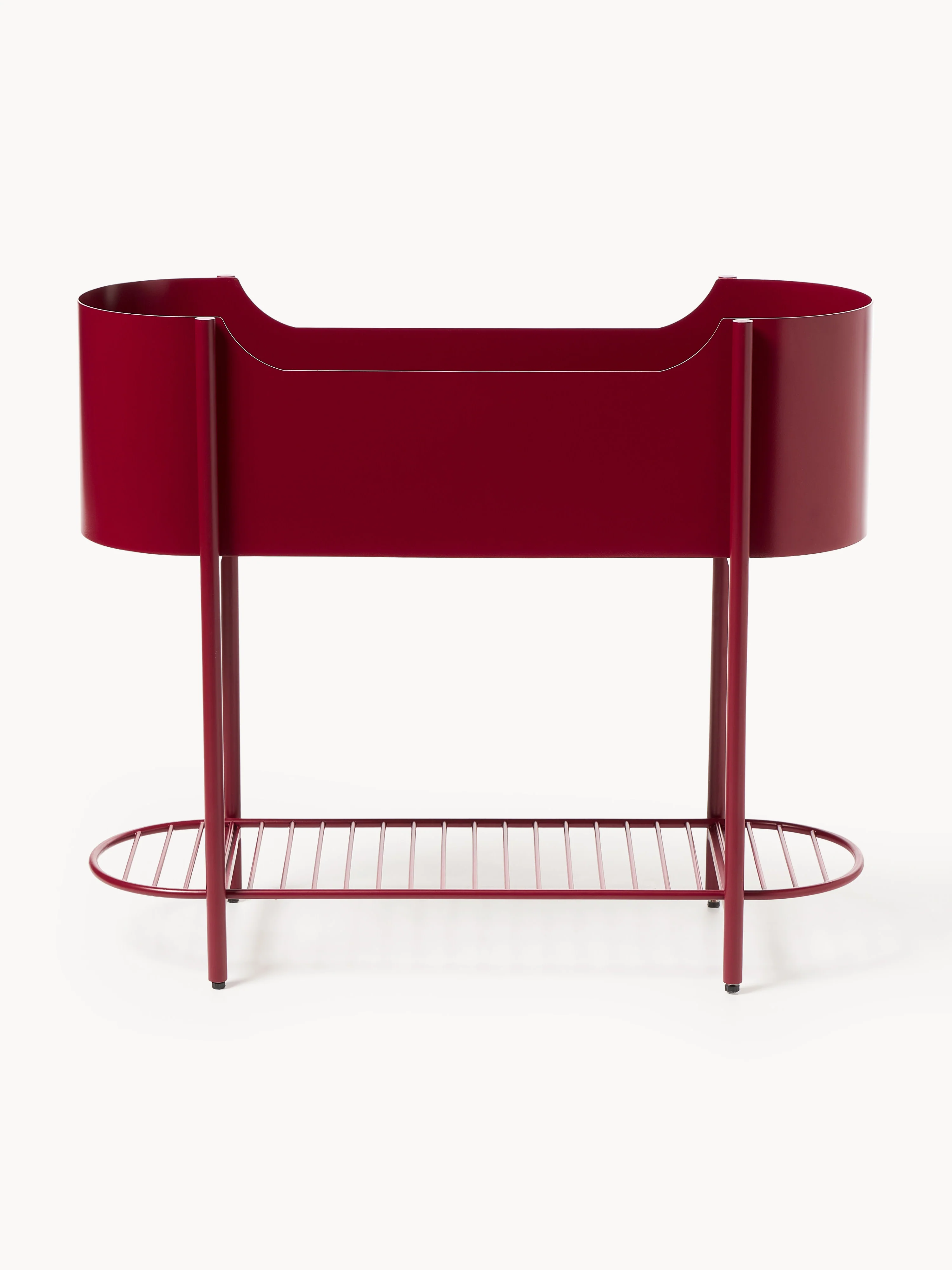 Metalen plantenbak Taru, H 65 cm