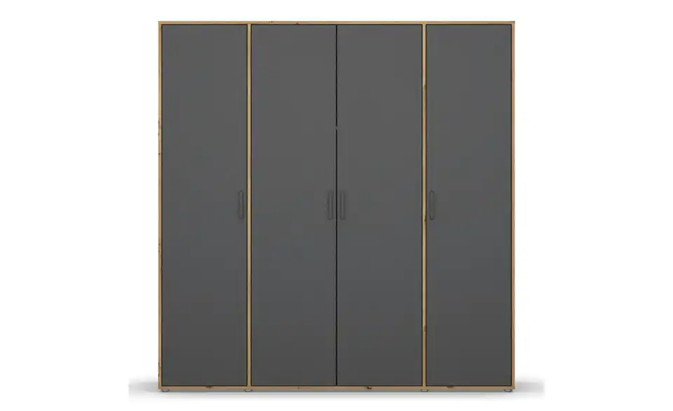 Drehtürenschrank Absetzung: Eiche Artisan 187 cm 4 Stück