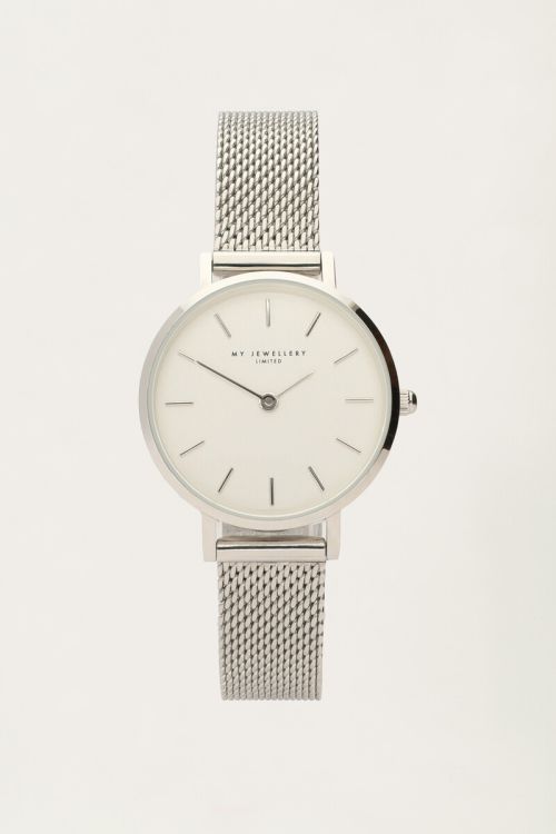 Rond horloge witte wijzerplaat
