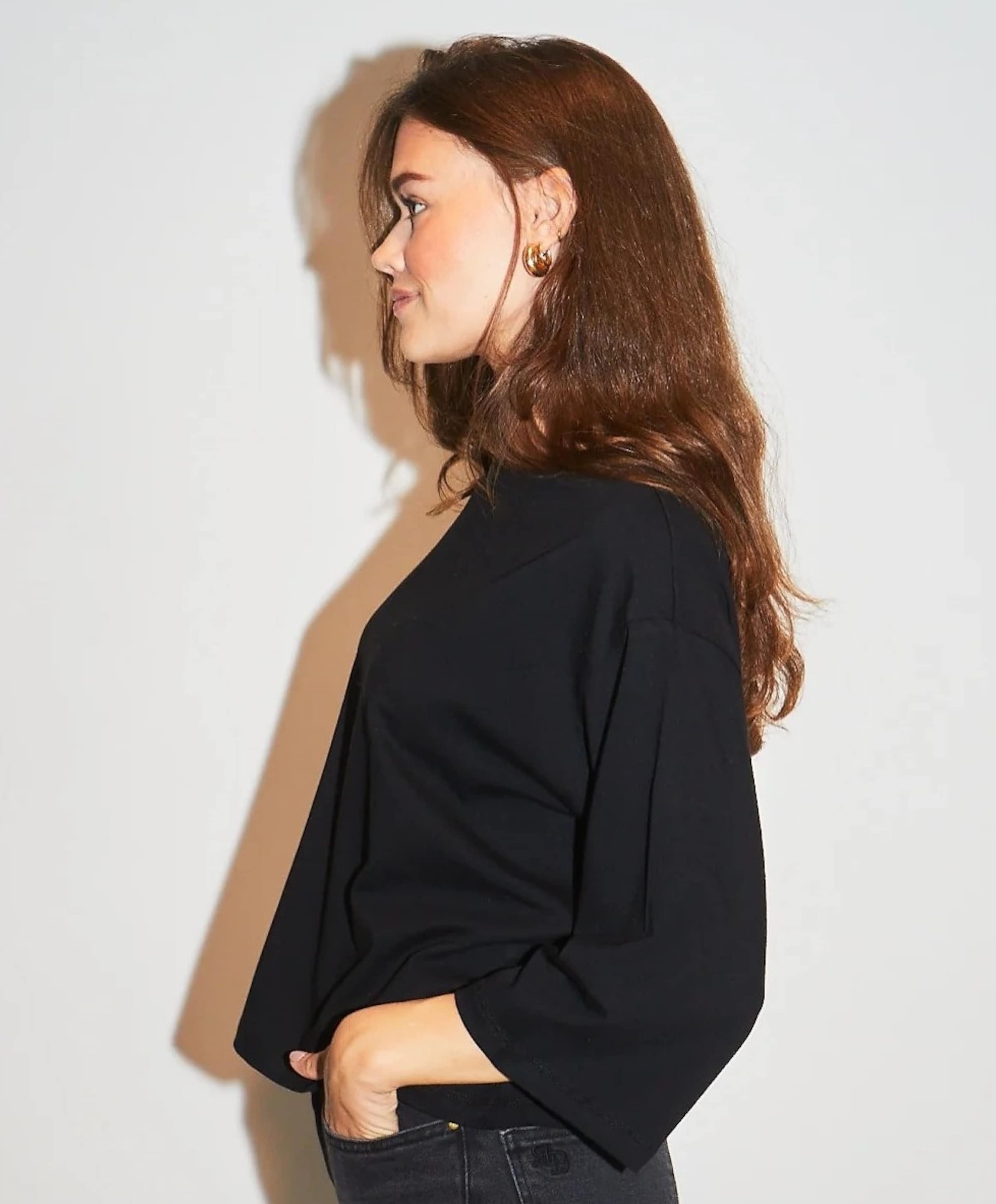 RE/BORN Antwerp Dames longsleeve zwart
