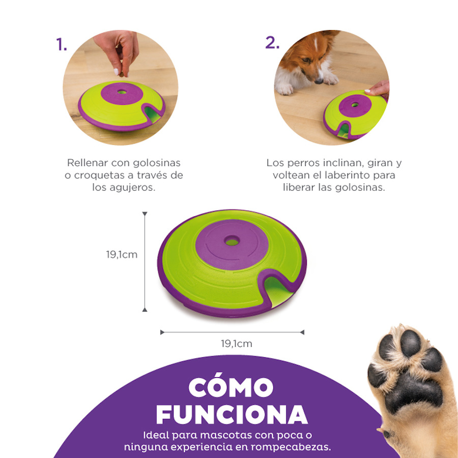 Outward Hound Nina Ottosson Treat Maze Disco Interativo para Cães
