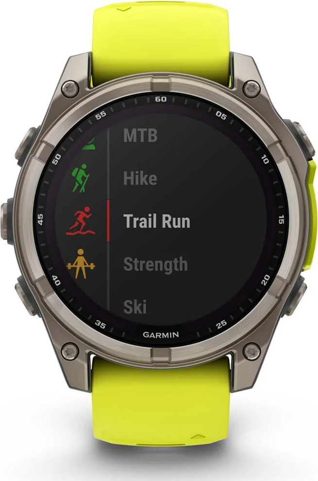 Fenix 8 - Solar Sapphire - 47mm Titanium/Yellow/Graphite