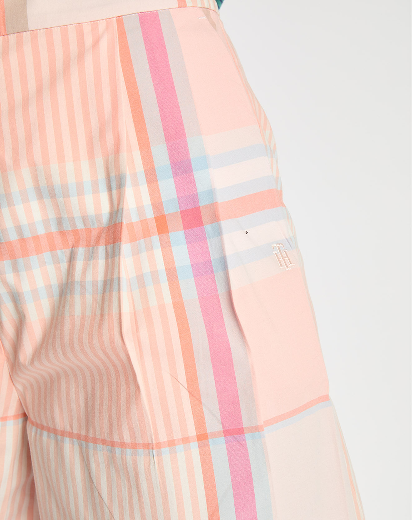 Tommy Hilfiger Short Madras à carreaux rose