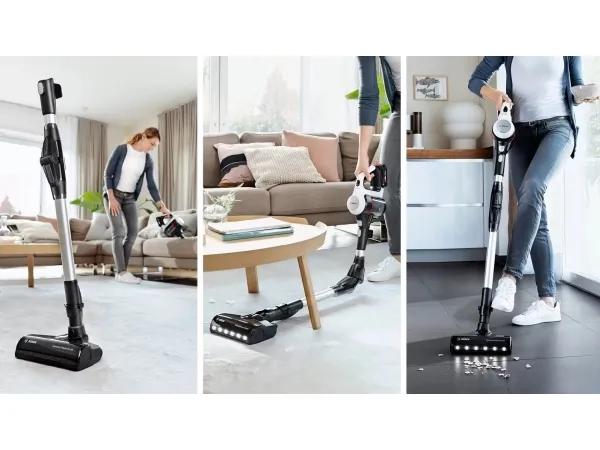 Bosch Unlimited 7 BCS711XXL - Støvsuger - pind/håndholdt (2-i-1) - uden pose - ledningsfri - hvid - 1 batteri, inkluderet oplader