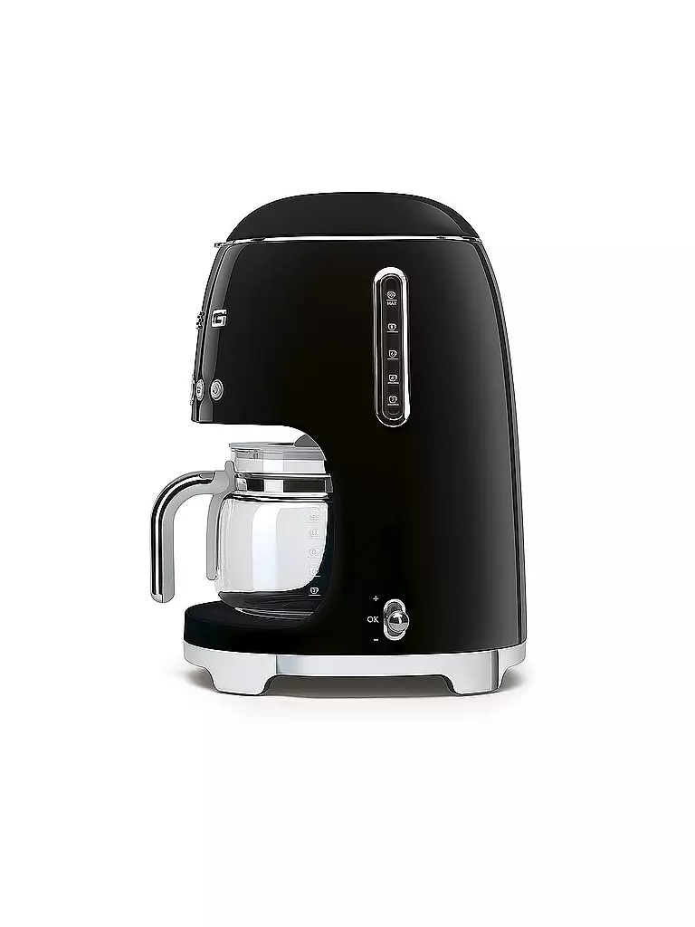 SMEG Filterkaffeemaschine 50s Retro Style Schwarz DCF02BLEU schwarz
