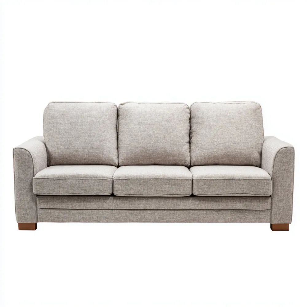 3-Sitzer-Sofa 200x85x90 cm Stoff – Hellgrau – Modernes Design