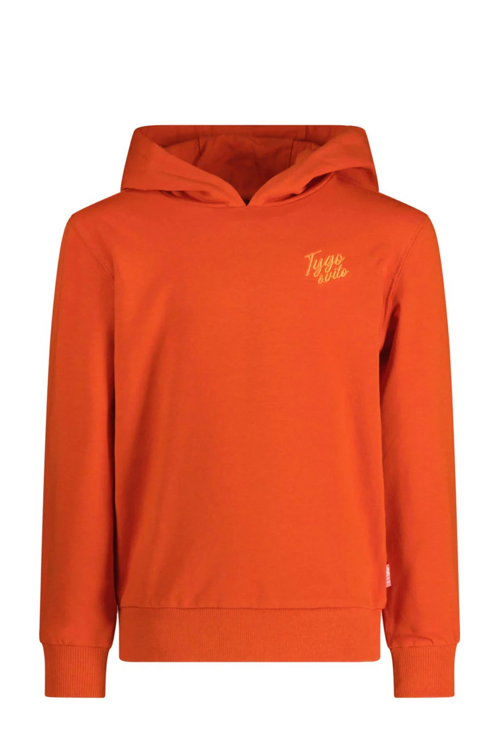TYGO & vito hoodie Selma met backprint donker oranje