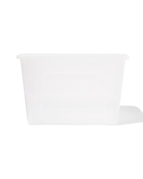 boîte de rangement avec couvercle 60L Tokyo transparent 58x39.5x36.5