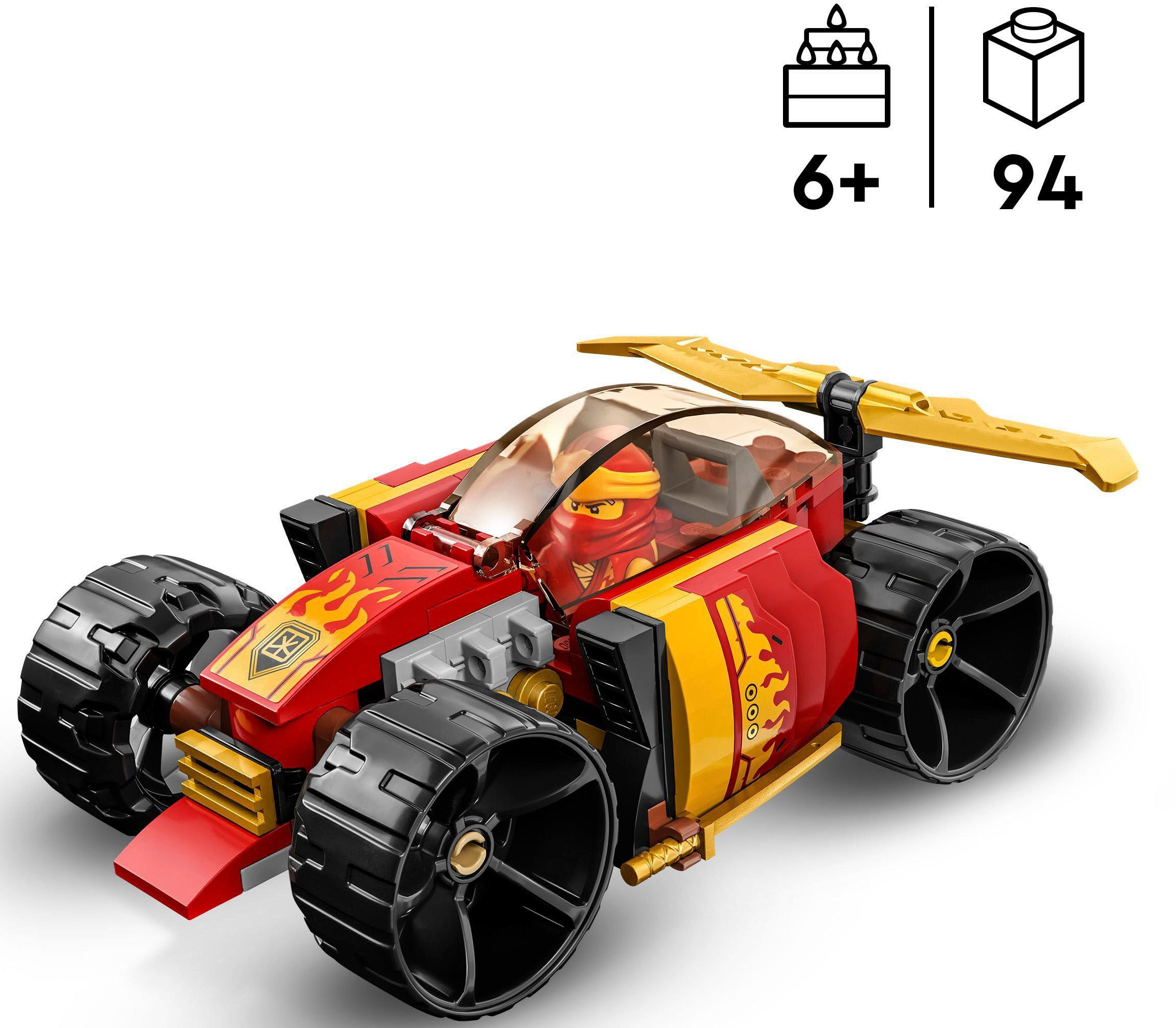 LEGO® Konstruktionsspielsteine »Kais Ninja-Rennwagen EVO (71780), LEGO® NINJAGO« Made in Europe