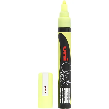 uni-ball Chalk Marker PWE-5M 1,8-2,5 mm Rundspitze, 1 Stück, Gelb