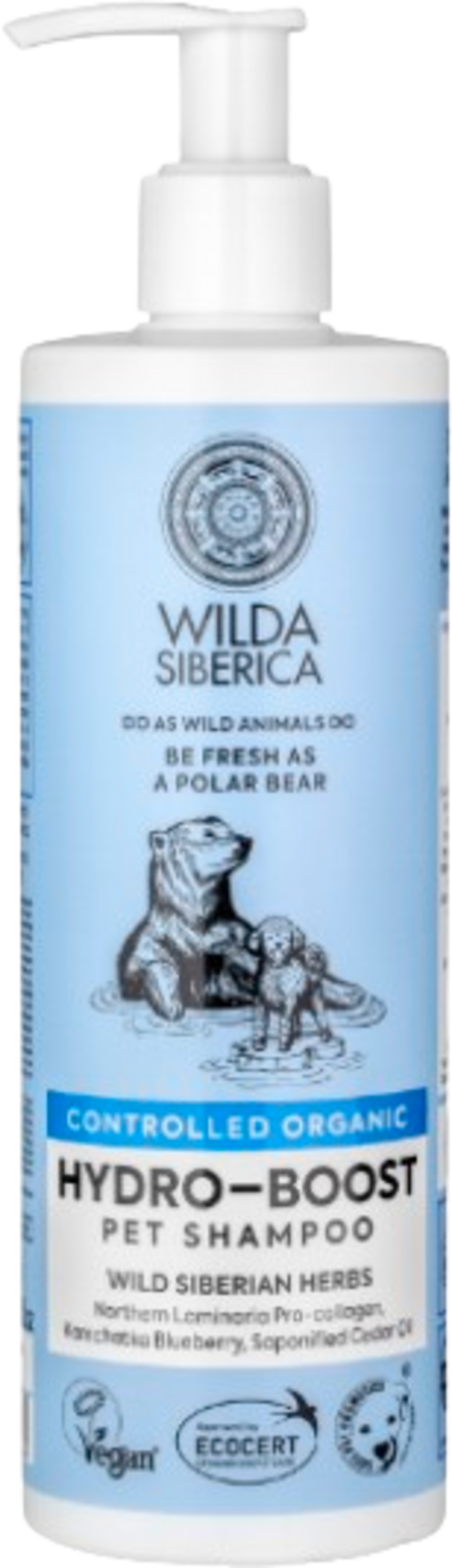 WILDA SIBERICA  Hydro-Boost Pet Shampoo, 400 ml
