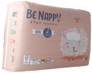 BE NAPPY Windeln Gr 2 3-6kg Mini, 42 Stück