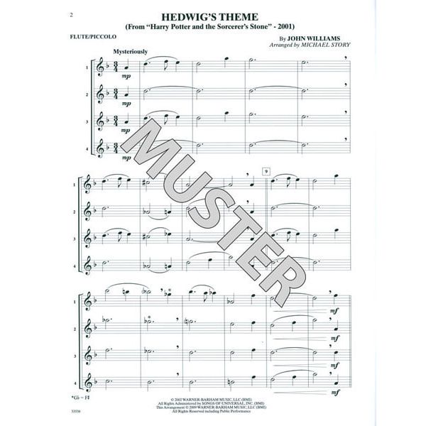Alfred Music Publishing Movie Quartets for All Flute