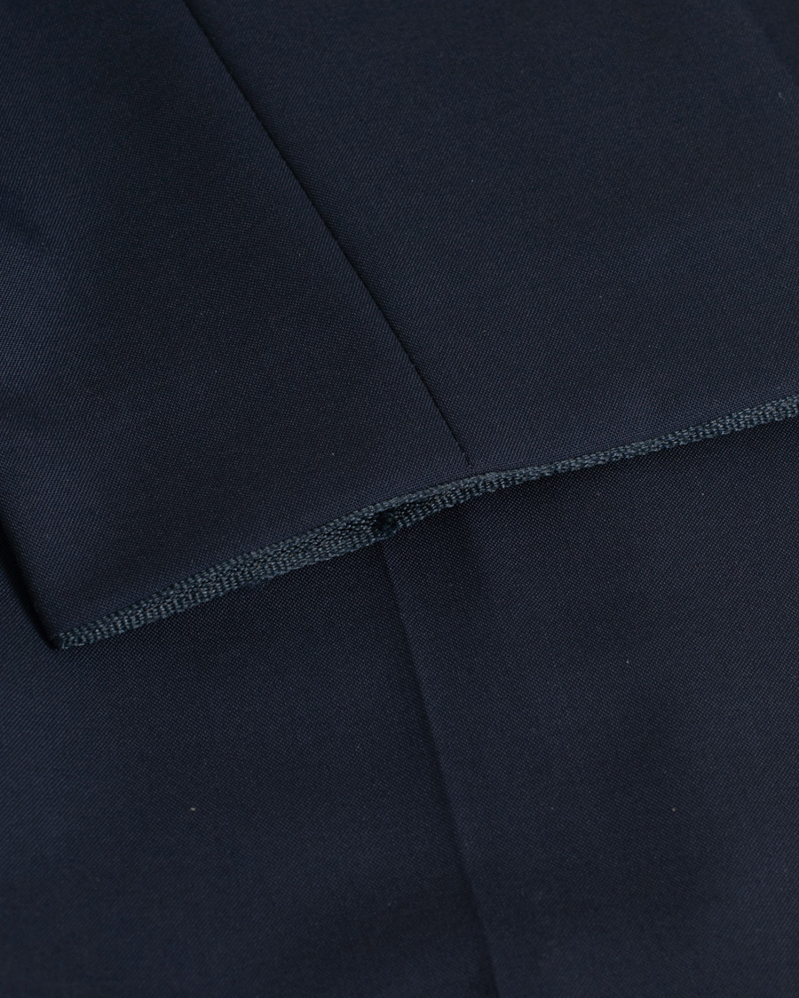 Oscar Jacobson Damien Wool Barberis Super 120 Trousers Blue