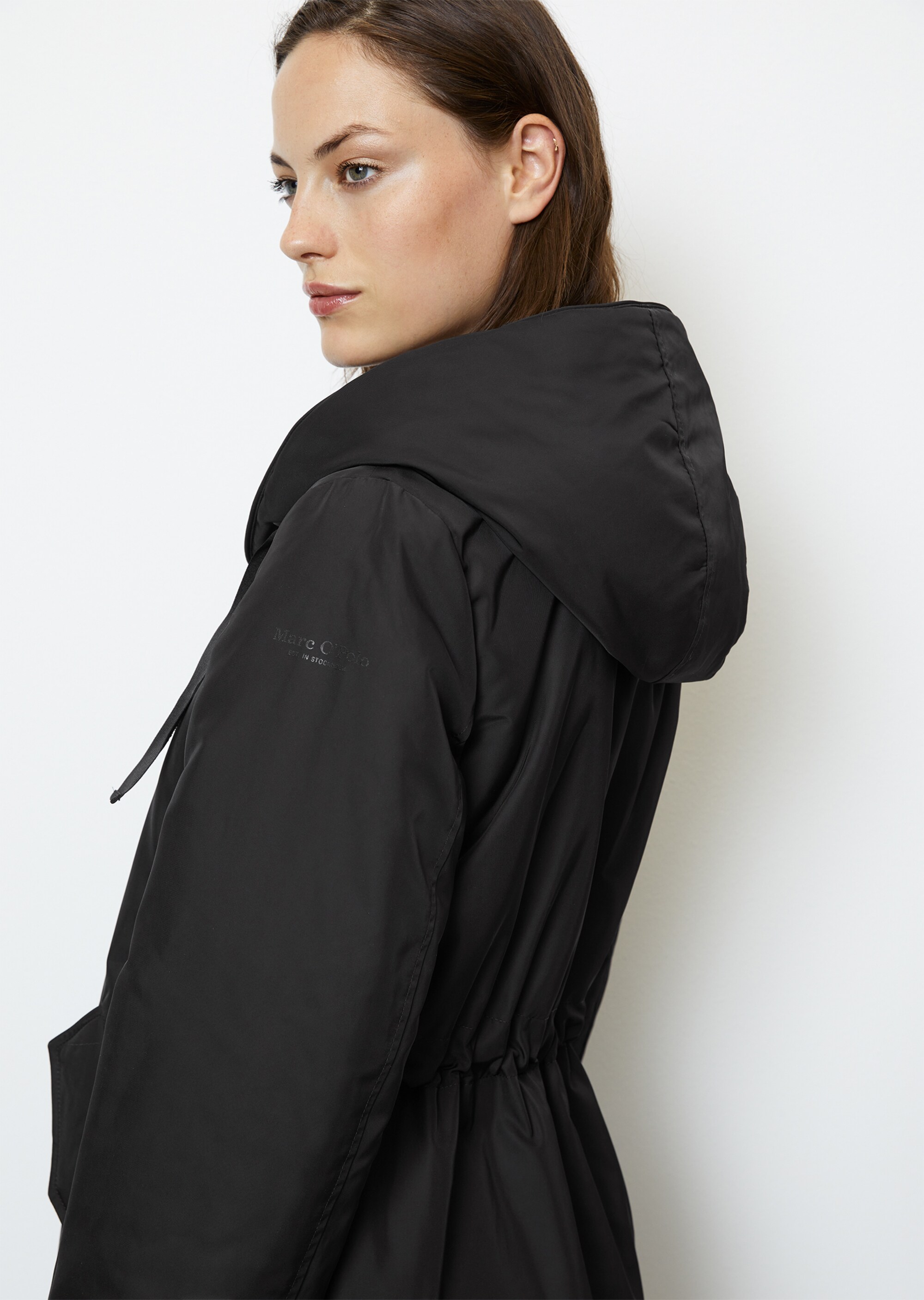 Wattierter Parka regularaus recyeltem Polyester-Twill WR