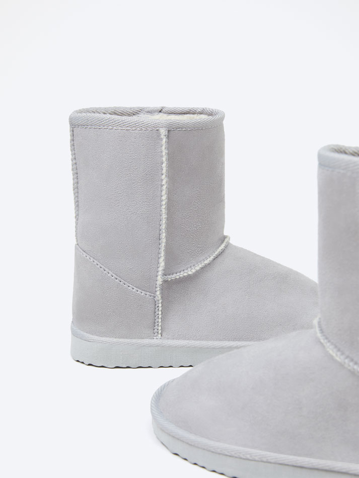 Bota forrada - Cinza