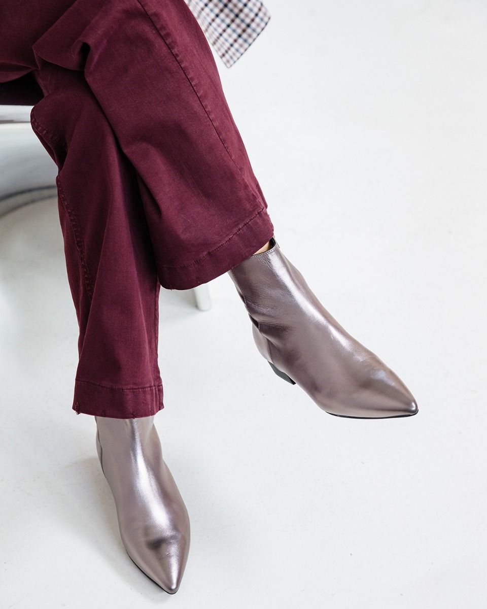 Di Lauro Camelia Zilvergrijs Dames Enkelboots