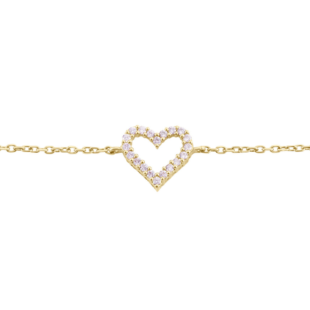 Bracelet Plaqué Or Jaune Fae Oxydes De Zirconium