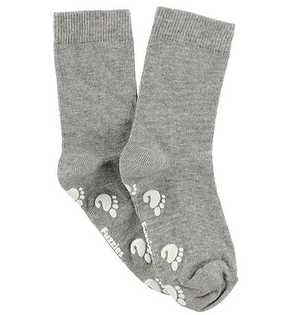Fuzzies Socken m. Graumeliert - Antirutsch