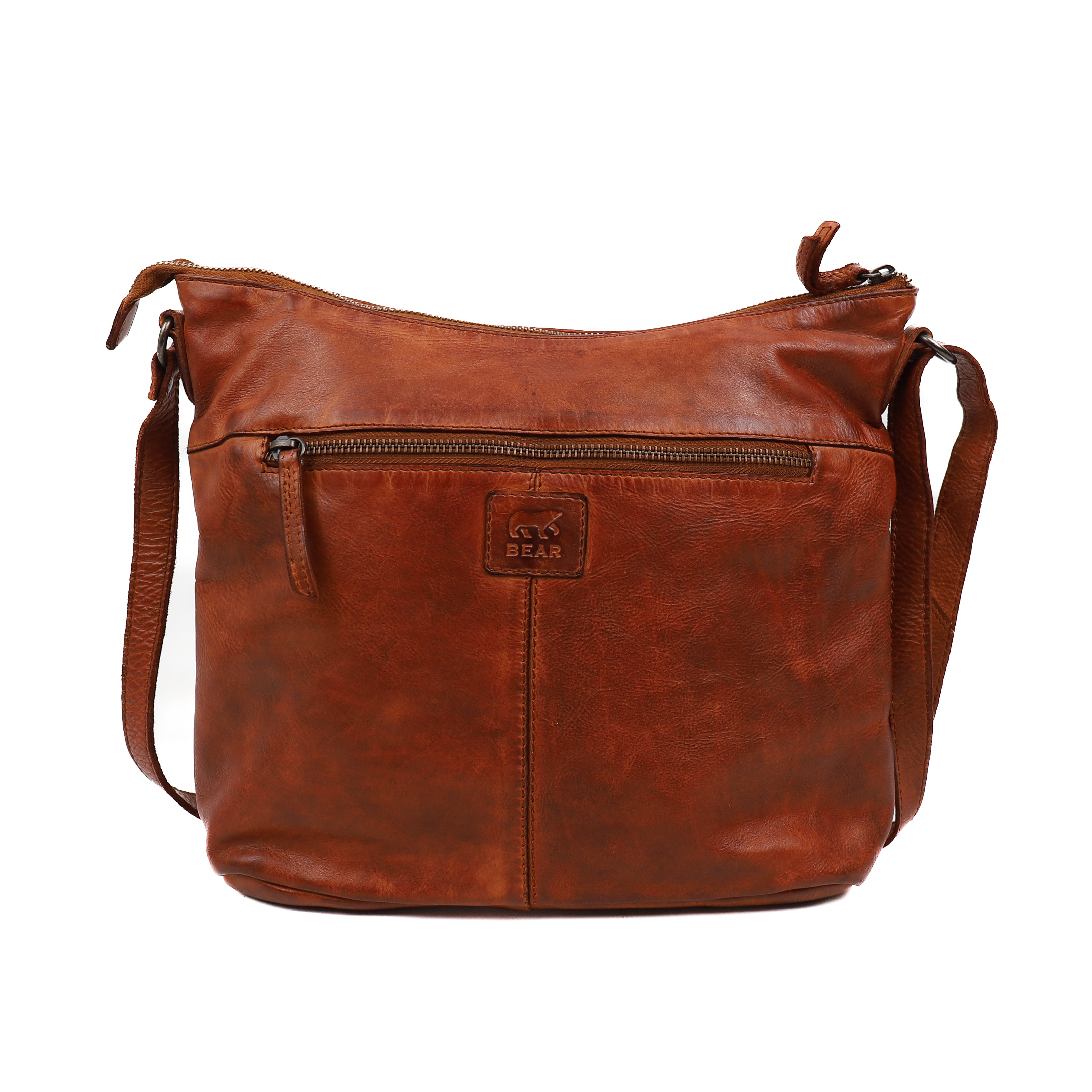 Schoudertas 'Sophia' cognac Cognac