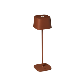 Konstsmide tafellamp Capri draadloos USB terracotta