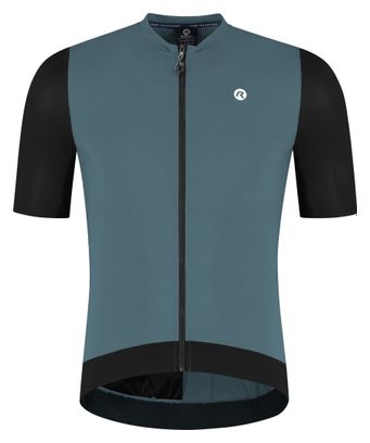 Maillot Manches Courtes Vélo Rogelli Distance II Bleu/Noir Homme