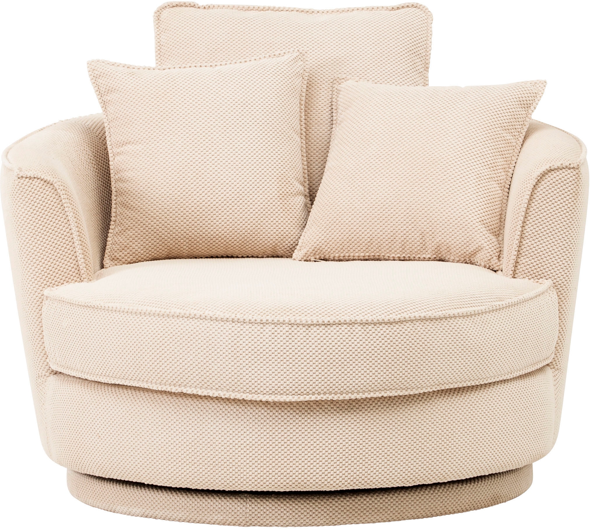 Home affaire Drehsessel »MAISIE, Love Seat XXL, Lese-Sessel BIG-« Sessel in MEGA CORD u. Web-Velours, 360 Grad drehbar