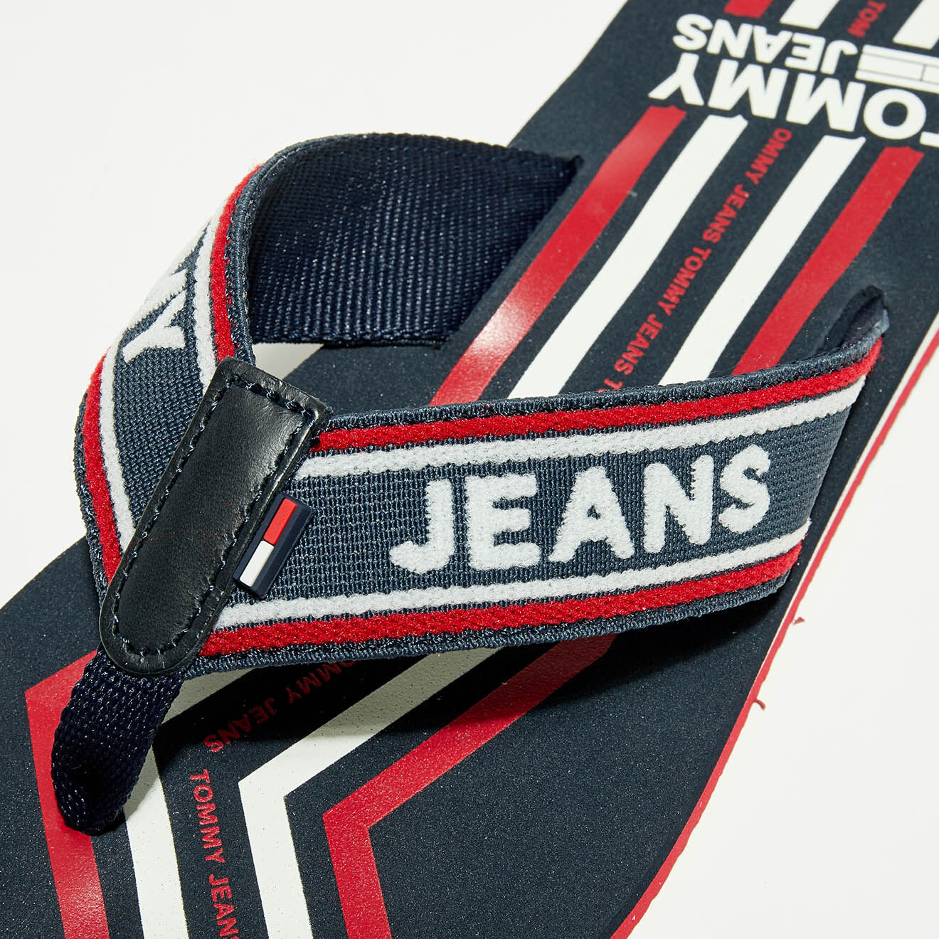 Tommy Jeans Tongs Pop Webbing Beach marine/rouge/blanc