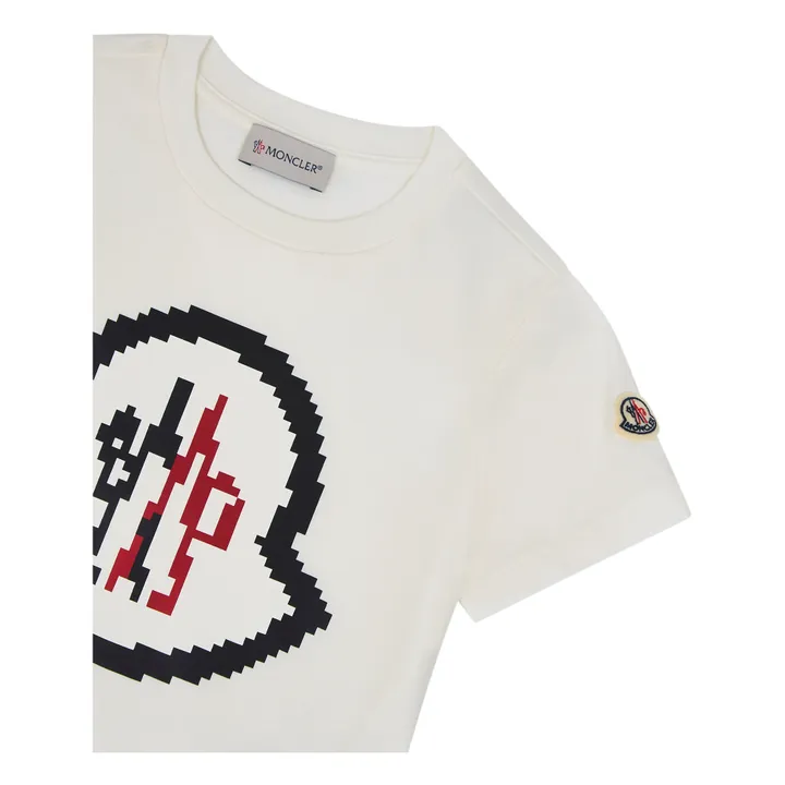 Moncler T-shirt Logo Pixel | Blanc