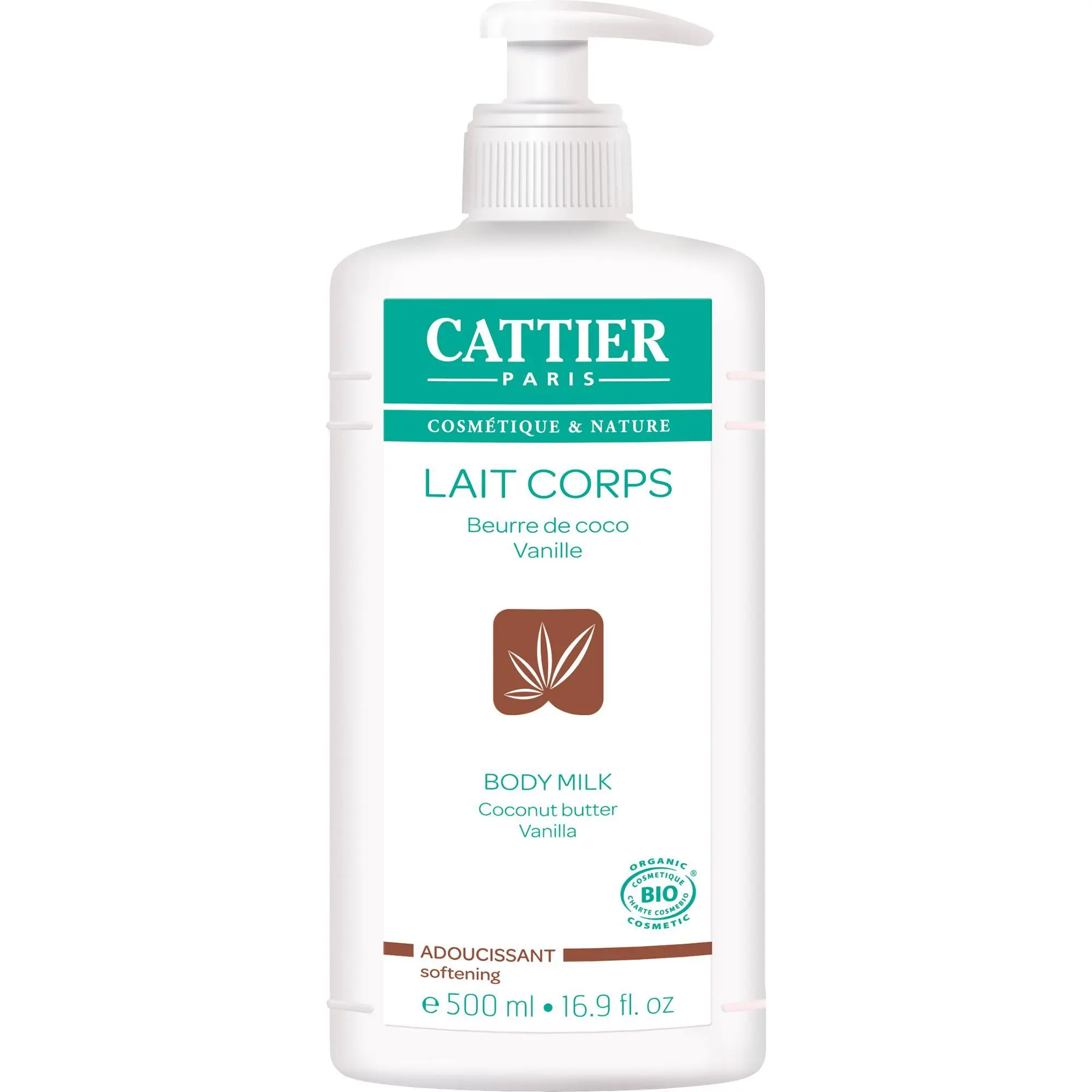 Cattier - Lait Adoucissant Coco Vanille BIO Lait Adoucissant- Soin corps et bain