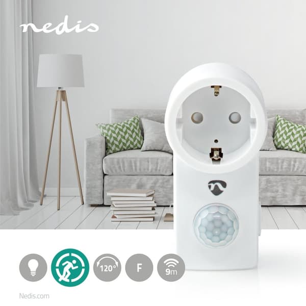 Bevegelsessensor | Innendørs | Type F (CEE 7/7) | Type F (CEE 7/7) | 120 ° | 5 - 300 W | 300 W | 1200 W | 3 - 2000 Lux | Sensorteknologi: PIR | Sensor