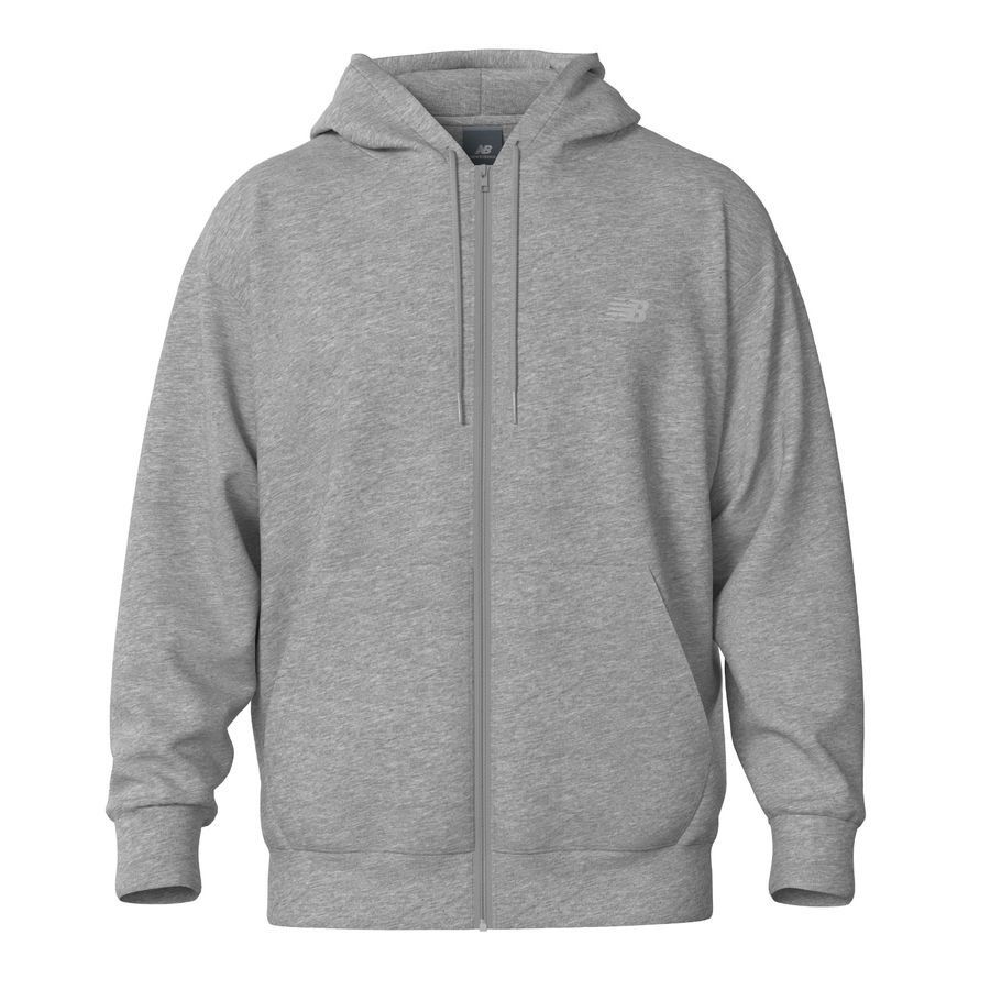 New Balance Sweat à Capuche French Terry Full Zip - Gris