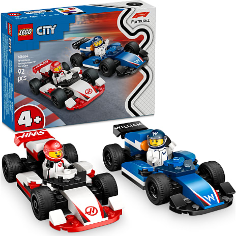 LEGO City Williams Racing og Haas Formel 1 racerbiler 60464