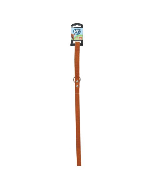 Adori Looplijn Vetleder Met Print - Hondenriem - 130x1.8 cm Cognac M\/L